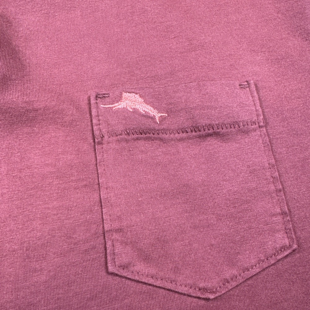 Tommy Bahama Relax Short Sleeve Polo Shirt Mens M Maroon Golf Lightweight Casual - Picture 6 of 11